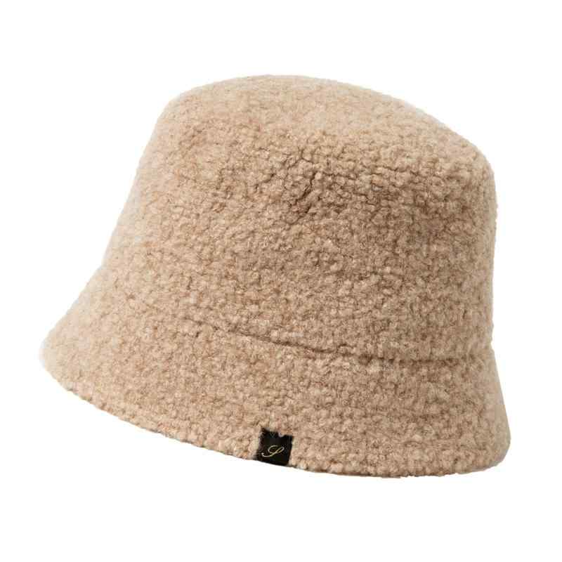 [SIGGI] 帽子 レディース バケットハット キャペリンハット ウール 無地 厚手 カジュアル 小顔効果 防寒 自転車 秋冬用 プレゼント(3)