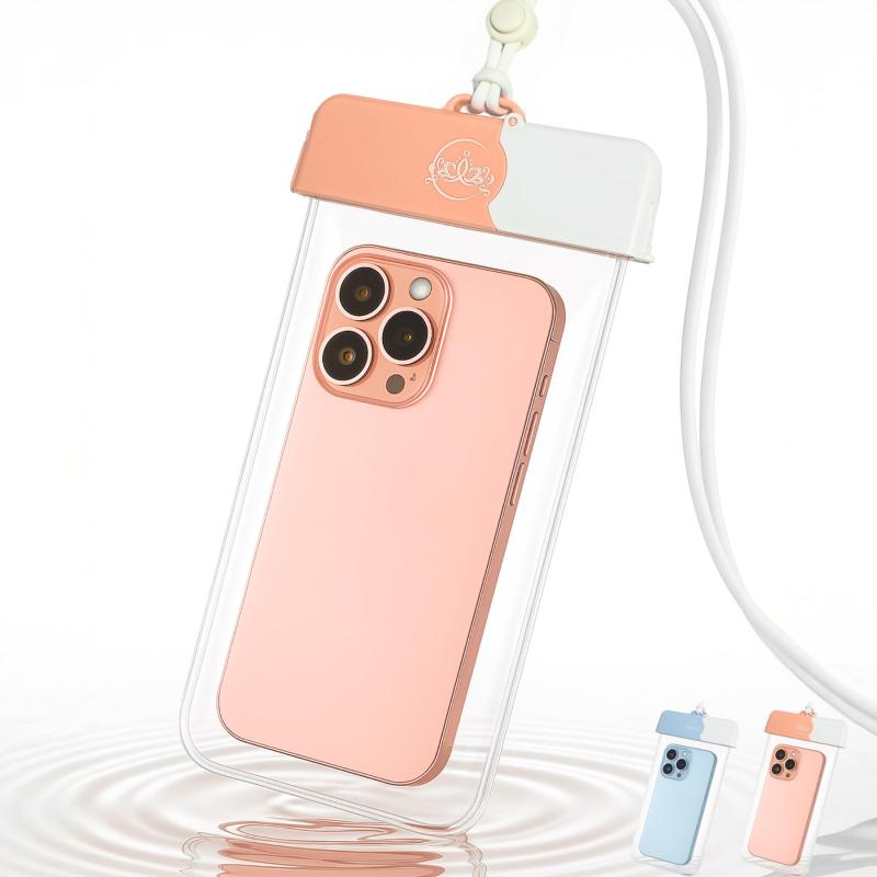 【可愛いバイカラー×完全防水】 スマホ防水ケース 防水ポーチ 海 プール お風呂 海水浴グッズ スマホ 携帯 UMIHIME 海姫 グラマリン