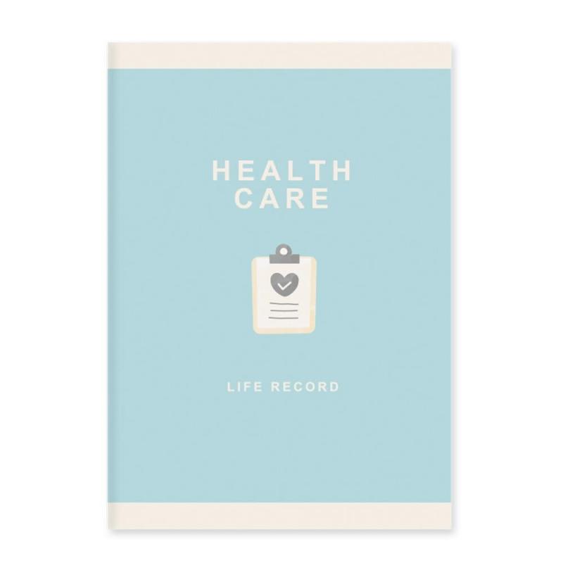 健康管理ノート 体温・血圧・体重を記録 グラフで管理 一言プチ日記欄付き 手帳