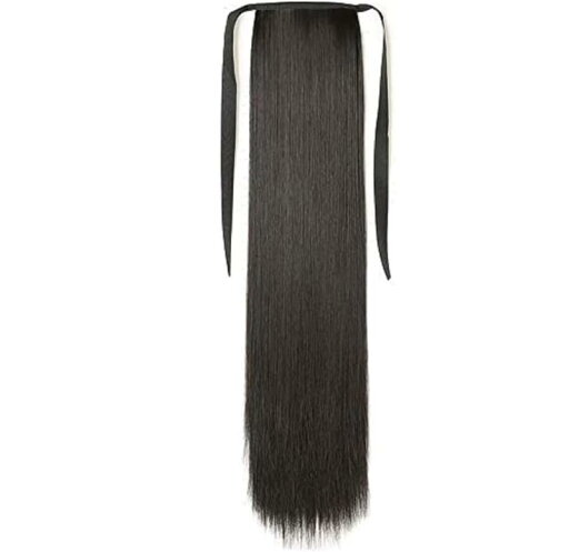 NICEHAIR ウィッグ ポイント ウィッグ ポニーテール エクステ ロング ストレート ウィッグ 長さ45cm/55cm/65cm 4色選び つけ毛 (ブラックブラウン, 55cm) NICEHAIR ウィッグ ポイント ウィッグ ポニーテール エクステ ロング ストレート ウィッグ 長さ45cm/55cm/65cm 4色選び つけ毛 (ブラックブラウン, 55cm)
