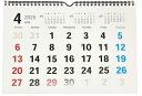2025年カラー壁掛けリングカレンダー 文字が大きく見やすい SIMPLE IS BEST(シンプル イズ ベスト)シリーズ A4 13枚タイプ SP-2 color calendar 令和七年カレンダー 文房具