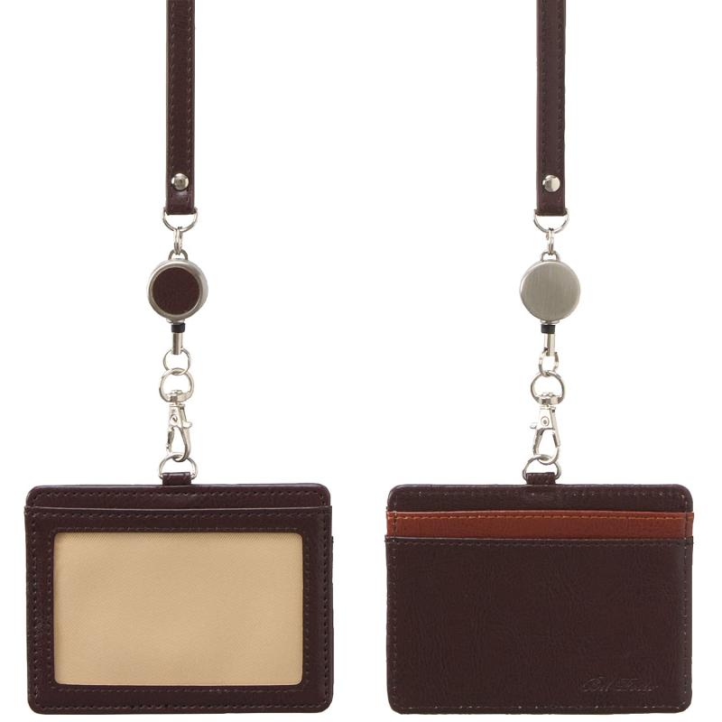 セキセイ リール付きIDカードホルダー ブルー ベルポスト