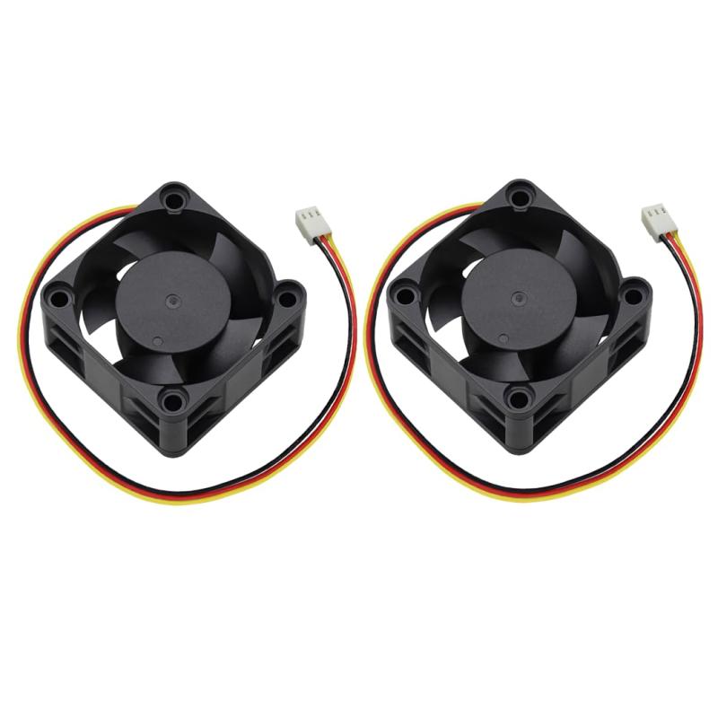 GDSTIME 2PCS 40mm 80mm 92mm 12VDC、PC ケースファン、3ピンPWM、コンピュータ CPU冷却ファン