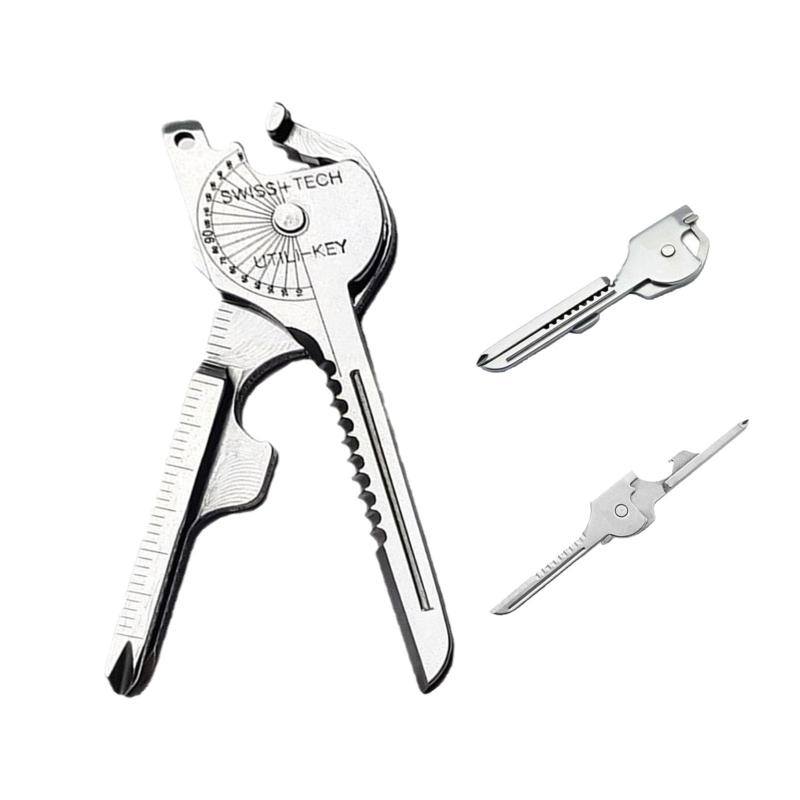 8 in 1 万能アウトドア多目的ナイフマルチツール | ノコギリ付き・超小型・ステンレス製・高耐久・防災..