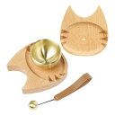 ATUSANO ペット 仏具 おりん 真鍮製 ペット 仏具 おりんセット 綺麗な音色 ペット 仏壇 おりん 天然木製 ペット供養 メモリアル ミニおりん コンパ...