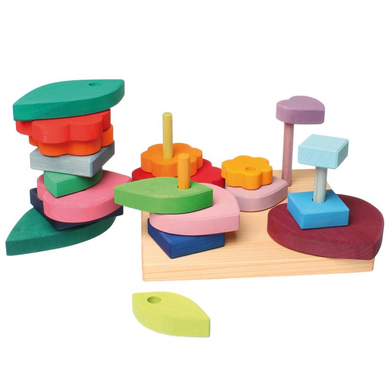 グリムス GRIMM'S 玩具 おもちゃ 知育玩具 積み木 インテリア 見立て遊び お庭のつみき SH11075