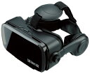 グリーンハウス 3D VR ゴーグル ヘッドセット ヘッドホン 一体型 対応スマートフォンサイズ 4.7~6.1インチ GH-VRHB-BK