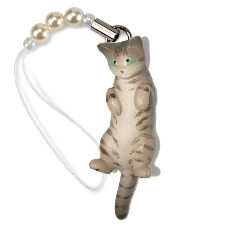 ペットラバーズ 猫どん LadyCat vol.7 サバトラ ビーズ ストラップ N-2707