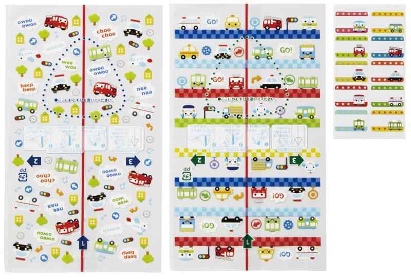 トルネ 日本製 おにぎり ラップ フィルム シート キャラ弁 デコ弁 コンビニタイプ のりもの 30枚入 P-3..