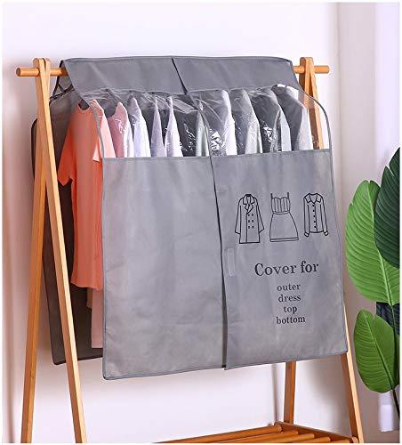 衣類収納カバー ハンガーラック カバー 不織布カバー パイプハンガーカバー 収納棚 洋服カバー 防塵 防..