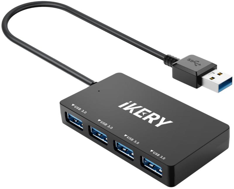 IKERY USB ハブ 軽量 コンパクト ノートPC 対応
