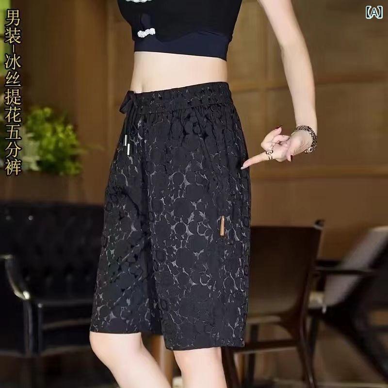 メンズ ショーツ 夏用 接触冷感 ハーフパンツ 薄手 綿ポリエステル ポリエステル繊維 再生繊維 微弾性 ゆったりシルエ…