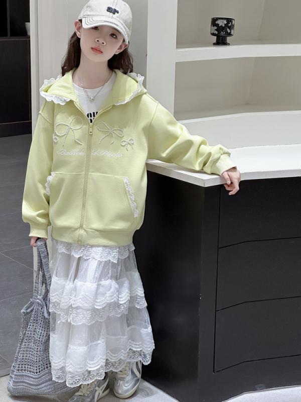 女の子 コート 春 秋 韓流 スタイル ゆったり 学生服 フード付き カーディガン 長...