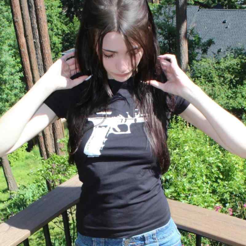 Rakuten - レディース Tシャツ トップス 女性用 修身 セクシー 短袖 ユー ツー ケー スタイル 個性 潮流 街頭 ファッション 日常 着用 インナー ポロシャツ 似 かわいい デザイン 丸首 プリント 柄 ジオメトリック パターン 黒 白 カラー 選択 可能