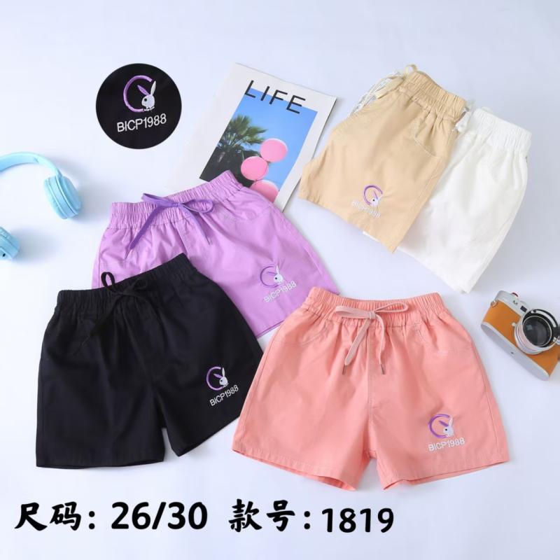 キッズ 女の子 短パン 夏用 子供服 ハーフパンツ 薄手 綿混 接触冷感 柔軟素材 かわいい 韓流スタイル 基本デザイン 中腰 紐締め ベーシック ピンク ブラック 紫 ベージュ ホワイト オレンジ 軽量 通気性 日常使い