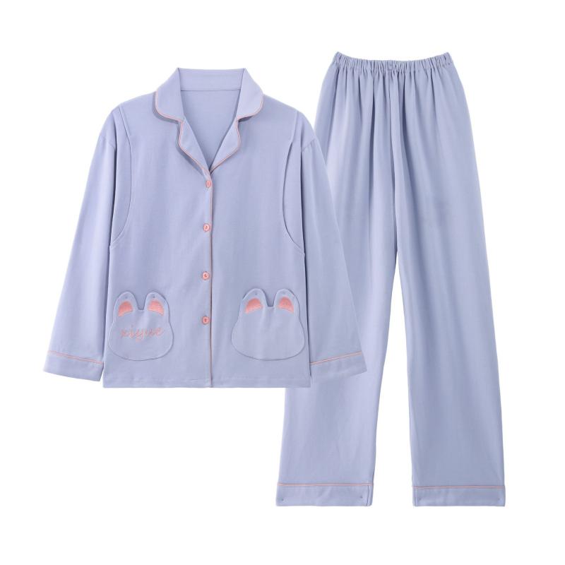 パジャマ レディース マタニティ 授乳服 春夏 綿 部屋着 ルームウェア 薄手 吸汗 ...