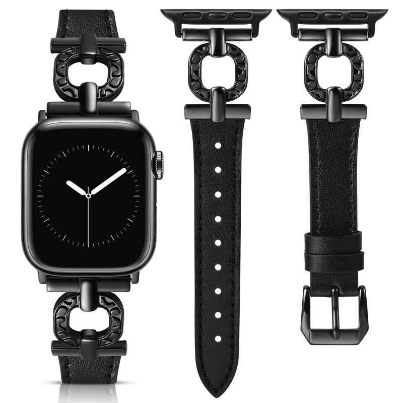 コンパチブル Apple Watch バンド アップルウォッチベルト レザー 交換ベルト 本革 長さ調整可能 おしゃれ 可愛いアップルウォッチバンド 女性 38mm 40mm 41mm 42mm 44mm 45mm 46mm 49mm AppleWatc