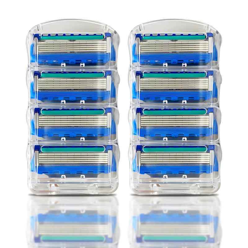 ジレット対応 プロシールド 替刃 ProShield Chill マニュアル 髭剃り 8個入り メンズシェーバー替刃 互換品 シェーバー交換部品 シェーバー交換ヘッド カミソリアクセサリ シェーバーアクセサ