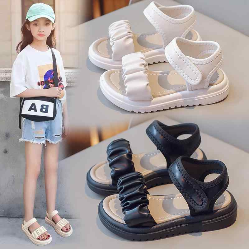 サンダル キッズ 女の子 サンダル ジュニア スポーツサンダル ストラップ ぺたんこ...