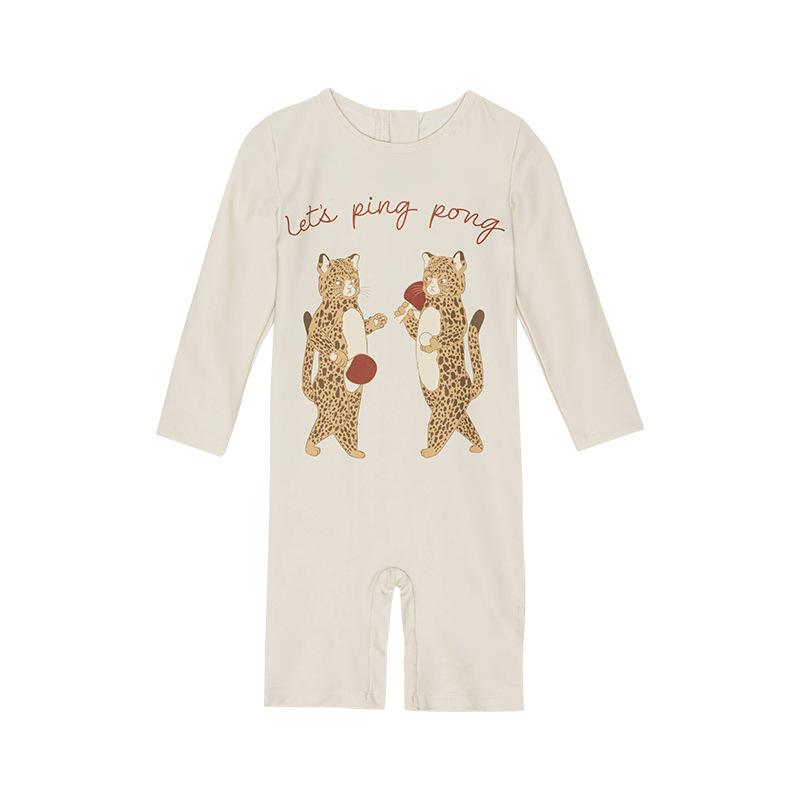 ・カテゴリ: 男児用ロンパース水着・対象年齢: 2-6歳・対象性別: ボーイズ・柄: キャラクター・素材: ポリエステル80%・重量: 約200g・裏地素材: ポリエステル80%・対応シーン: 水泳、水遊び・カラー展開: レオパード柄ロンパース、恐竜柄ロンパース・サイズ展開: 80cm、90cm、100cm、110cm・スタイル: ロンパース水着