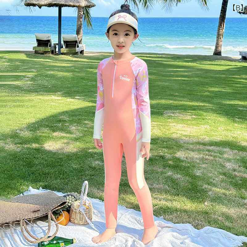 キッズ水着 男の子 女の子 オールシーズン 長袖 長ズボン 連体 水着 スイムウェア 練習用 競泳 ポリエステル 紫外線対策 速乾 伸縮性 フィットネス スクール 学校 プール ビーチ 海水浴 紫 ピンク 黒 novolstore-11011690 novolstore サンプル画像3