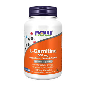 ★楽天Now Foods公式販売店★ ナウフーズ L-カルニチン 500mg 180ベジカプセル【Now Foods】 L-Carnitine 500 180 Vcaps