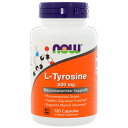 ★楽天Now Foods公式販売店★ L-チロシン 500mg 120粒 カプセル ナウフーズ アミノ酸 【Now Foods】 L-Tyrosine 500 mg 120 Capsules