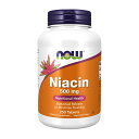 【最大1,000オフクーポン配布中】 ナウフーズ ナイアシン 500 mg 250粒 タイムリリース【Now Foods】Niacin 500 mg 250 Tablets