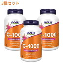 ★楽天Now Foods公式販売店★ 3個セット ビタミンC-1000 ローズヒップ タイムリリース 1000mg 250粒 タブレット ナウフーズVitamin C-1000 Sustained Release, 250 Tablets