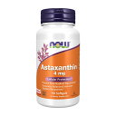★楽天Now Foods公式販売店★ アスタキサンチン 4mg 90粒 ソフトジェル ナウフーズ【Now Foods】 Astaxanthin 4mg 90 Softgels