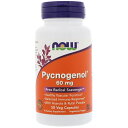 ★Now Foods公式ストア★ナウフーズ ピクノジェノール 60mg 50錠 【NOW FOODS】 Pycnogenol 60mg 50 VegCapsules