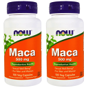 ★楽天Now Foods公式販売店★ 2個セット マカ 500mg 100粒 ベジカプセル ナウフーズ【Now Foods】 Maca 500 100 Veg ...