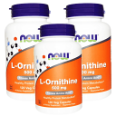 ★楽天Now Foods公式販売店★ 3個セット Lオルニチン 500mg 120粒 ベジカプセル ナウフーズ【Now Foods】L-Ornithine 500mg 120 Veg Cap その1