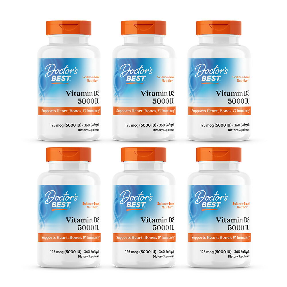̵ 6ĥå ӥߥD3 5000IU 360γ եȥ ɥ٥ȡDoctor's BestVitamin ...