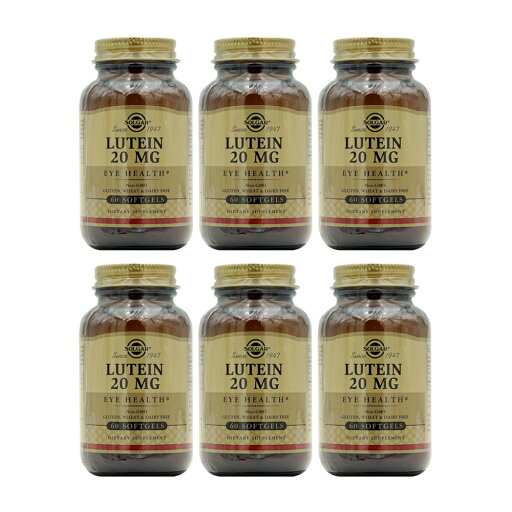 【送料無料】6個セット ルテイン 20mg 60粒 ソフトジェル ソルガー【Solgar】Lutein 20 mg, 60 Softgels 【送料無料】6個セット ルテイン 20mg 60粒 ソフトジェル ソルガー【Solgar】Lutein 20 mg, 60 Softgels