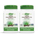【送料無料】 2個セット ソーパルメット ベリー ノコギリヤシ 585mg 180粒 ベジカプセル ネイチャーズウェイ【Nature's Way】Saw Palmetto Berries 585 mg, 180 Veg Capsules(4)