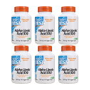 【送料無料】 6個セット アルファリポ酸 300mg 180粒 ベジカプセル ドクターズベスト【Doctor's Best】Alpha-Lipoic Acid ...