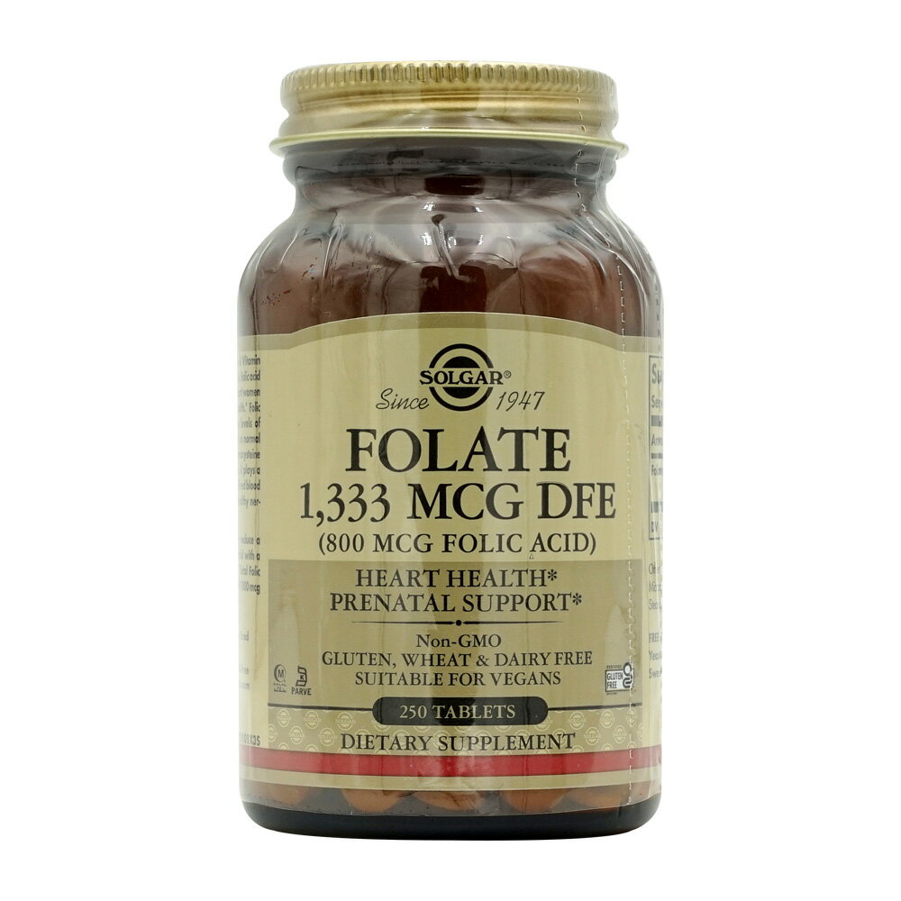 【送料無料】 葉酸 800mcg 250粒 タブレット ヘルシーオリジンズ【Healthy Origins】Folic Acid 800 mcg, 250 Tabletsのサムネイル