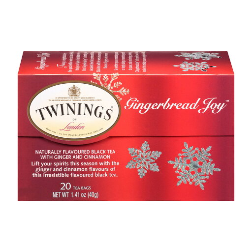 【送料無料】 ブラックティー ジンジャーブレッドジョイ 20個入り ティーバッグ トワイニング 紅茶【Twinings】Black Tea Gingerbread Joy, 20 Tea Bags 【送料無料】 ブラックティー ジンジャーブレッドジョイ 20個入り ティーバッグ トワイニング 紅茶【Twinings】Black Tea Gingerbread Joy, 20 Tea Bags
