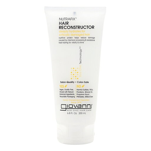 【送料無料】 ニュートラフィックス ヘアーリコンストラクター 200ml ジョバンニ ジョヴァンニ オーガニック トリートメント ヘアマスク【Giovanni】Nutrafix Hair Reconstructor, 6.8 oz 【送料無料】 ニュートラフィックス ヘアーリコンストラクター 200ml ジョバンニ ジョヴァンニ オーガニック トリートメント ヘアマスク【Giovanni】Nutrafix Hair Reconstructor, 6.8 oz
