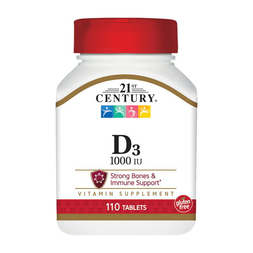 【送料無料】 ビタミンD3 25mcg 110粒 タブレット 21センチュリー【21st Century】D3 25 mcg, 110 Tablets 【送料無料】 ビタミンD3 25mcg 110粒 タブレット 21センチュリー【21st Century】D3 25 mcg, 110 Tablets