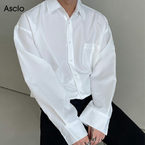 ASCLO(エジュクロ)Awesome Daily Over Shirt韓国 韓国ファッション　トップス　シャツ　オーバーサイズ　メンズ　レディース　男女兼用　ユニセックス3rdspring2【7】※メール便不可