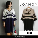 JOAMOM(ジョアマム)Vネックストライプワンピース【4/...