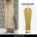 NANING9(ナンニング)ノースリーブフーディワンピース【...