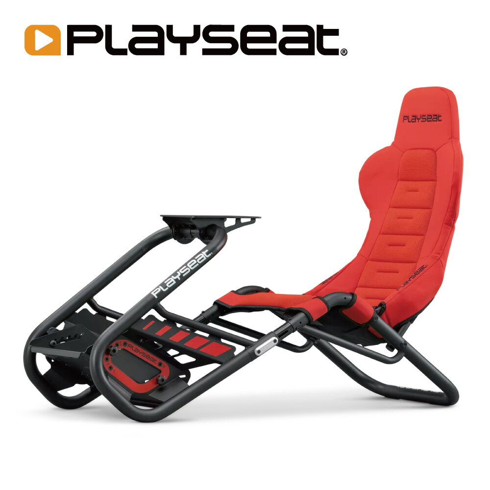 Playseat Trophy Red プレイシート レーシングシミュレータ レーシングコックピット フレームレス構造 フルアジャスタブル ダイレクトドライブホイール対応 ゲーム用 レーシングゲーム 快適 ホイールスタンド Actifit素材採用 1年保証 輸入品