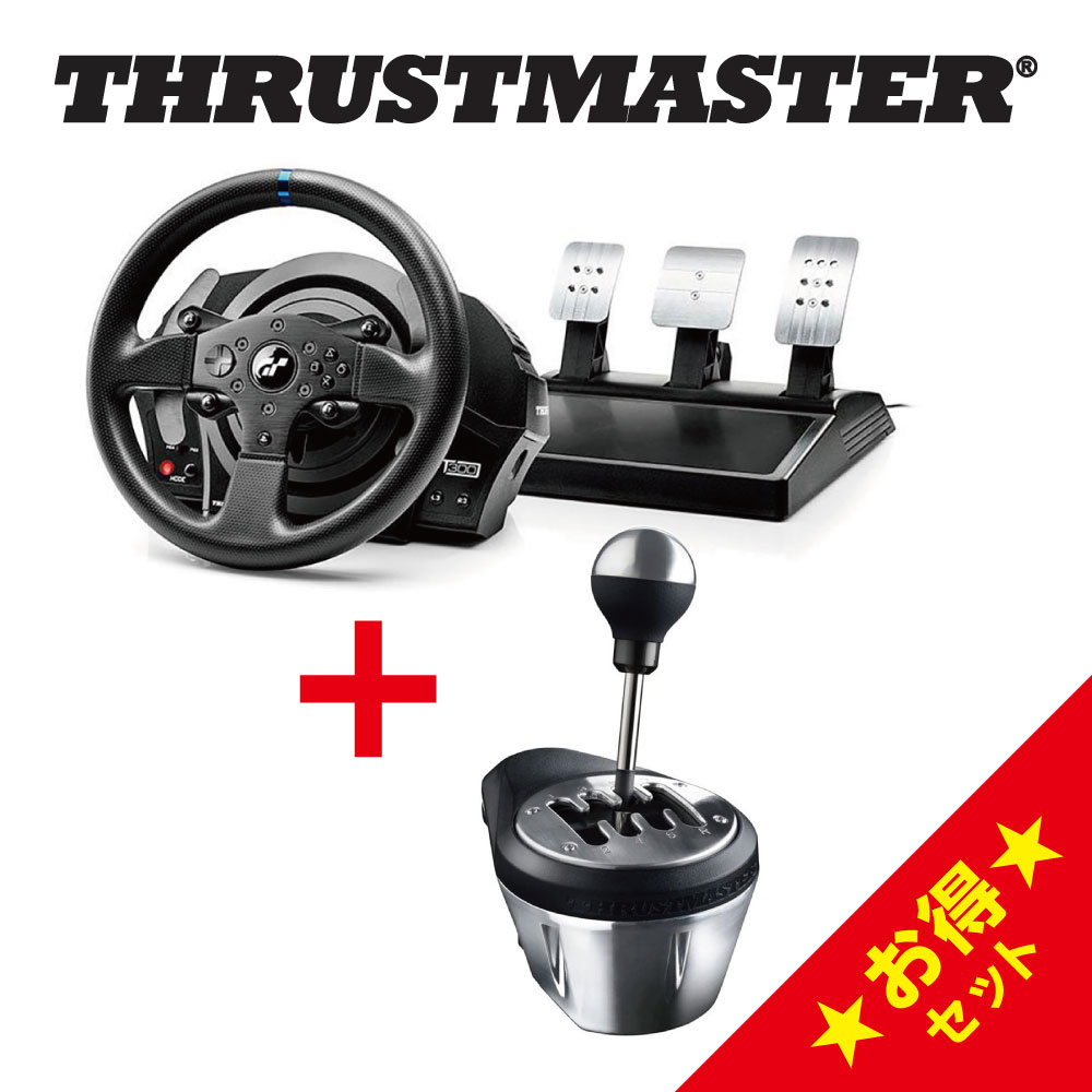 Thrustmaster T300RS GT Edition + TH8A å 饹ȥޥ 졼 ۥ ƥ󥰥ȥ顼 եեɥХå ܥå ե ȥ ϥɥ륳ȥ顼 PS5 PS4 PS3 PC б 1ǯݾ ͢