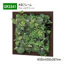 【正規代理店】BELK GreenMode ベルク グリーンモード GR3341 ウォールグリーン 350×350×67 透明板 アクリル パネル フレーム 木目 立体 額装 壁 直付け ひも掛け 汎用 使いやすい おしゃれ 癒し フェイクグリーン 人工観葉植物 人工樹木 造花 装飾 インテリア 屋内用 国産