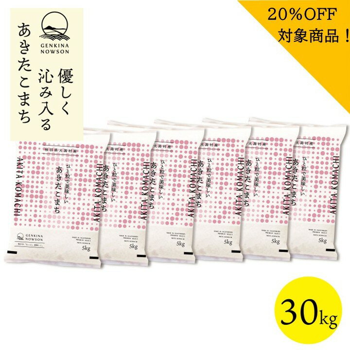 20％OFF！あきたこまち 