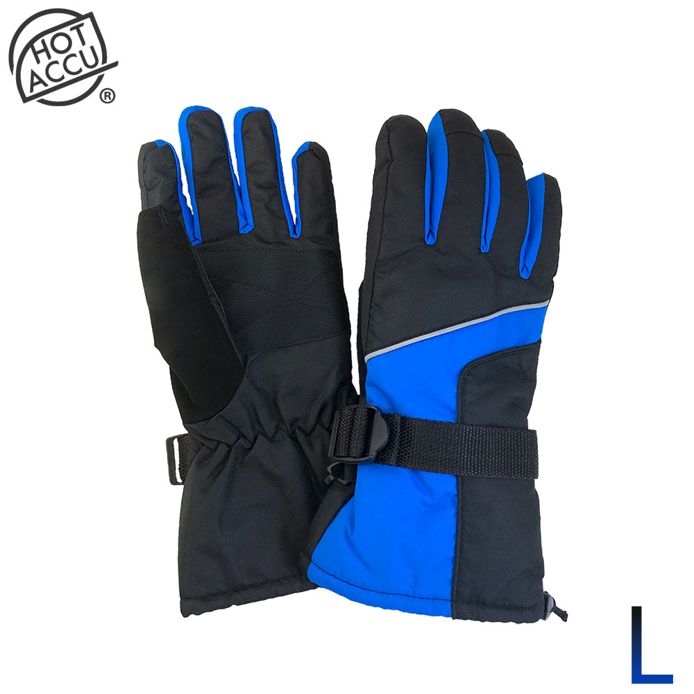 防水防寒手袋 ブルー ブルー ポリエステル100 1双 防寒手袋 防風 透湿 防水機能を備えた防寒手袋 積雪時の作業やレジャーにも