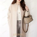 ノーカラーコート レディース春秋冬 ロング 無地 おしゃれ きれいめ ゆったり 羽織る 黒コート 20代30代 かわいい アウター お呼ばれ 冠婚葬祭